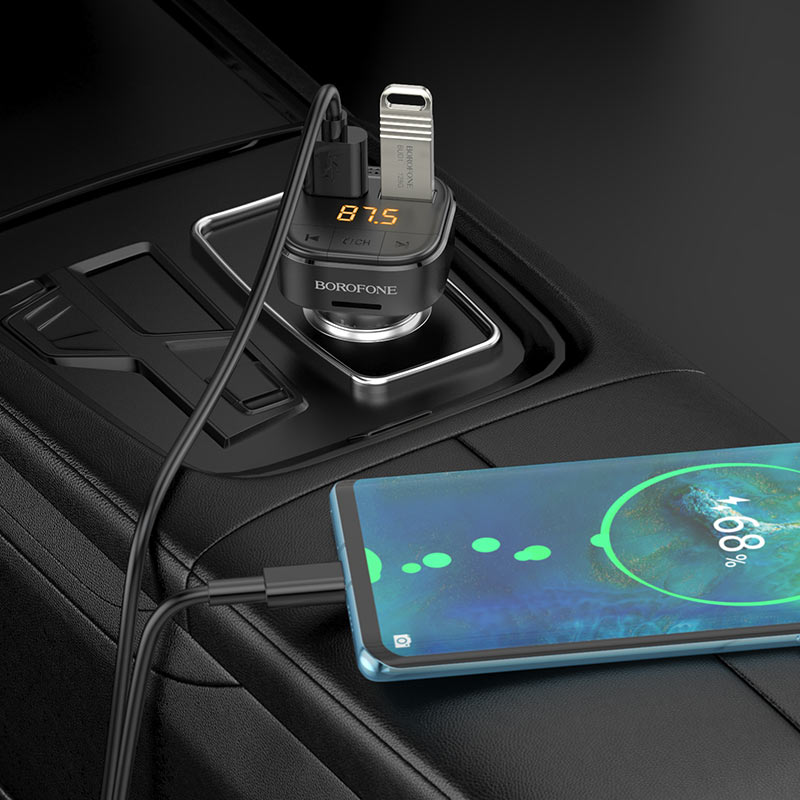 Borofone In-car charger & FM transmitter BC43 Flash Borofone In-car charger & FM transmitter BC43 Flash